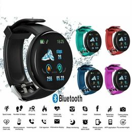 D18 Smart Watch Men Blood Pressure Waterproof Smartwatch Dames Hartslagmonitor Fitness Tracker Watch Sport voor Android S8