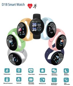 D18 Smart Watch Men Blood Pressure Waterproof Smartwatch Women Heart Rate Monitor Fitness Tracker Watch Sport voor Android IOS4900648