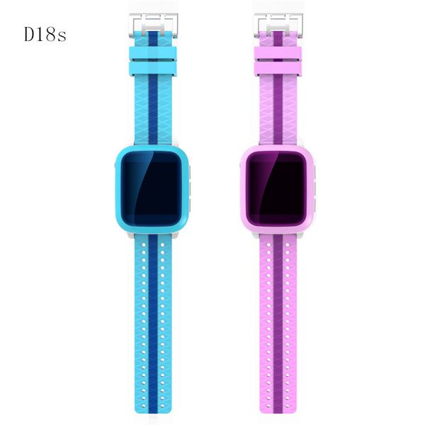 D18S niños bebé Monitor teléfono inteligente relojes GPS WiFi SOS llamada localizador rastreador Anti perdido reloj soporta tarjeta SIM Smartwatch para iPhone Android