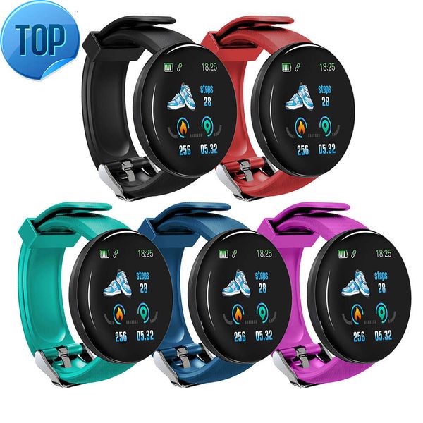 D18s Smart Band precio al por mayor de fábrica colorido IP67 impermeable monitoreo del ritmo cardíaco del sueño relojes inteligentes digitales deportivos