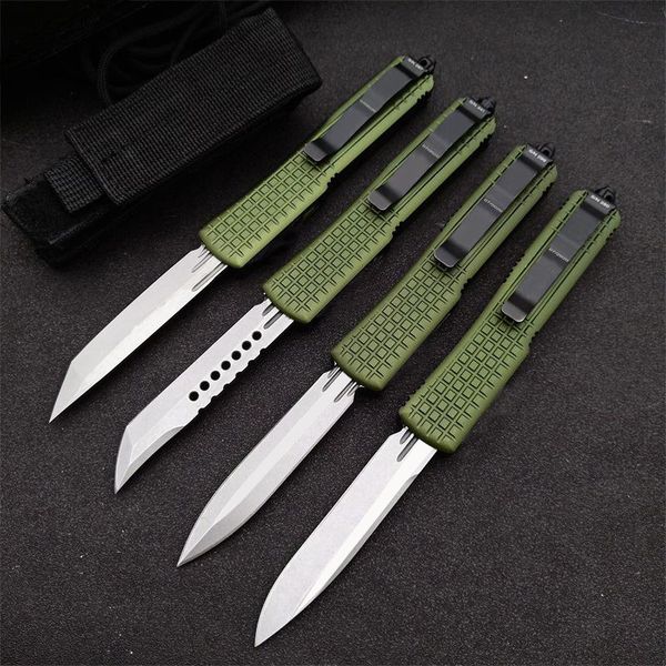 D2 Blade 4 modèles MT queue avec verre brisé couteau EDC Single Edge Tanto Survival UTX85 Couteaux de poche Randonnée Poignée en alliage d'aluminium T6-6061