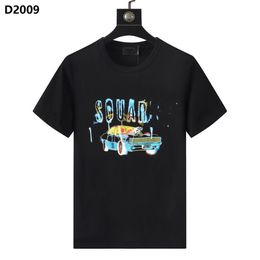 D2 DSQ ICON GG Heren T-shirt Designer Heren Poloshirt tops Luxe Dsquare Print Shorts O-hals Herenshirts met korte mouwen Streetw231v