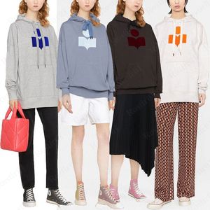 Designer Marant Pull Sweatshirts Flocage Imprimer Demi Col Haut Manches Longues Lâche Terry Pull pour Femmes Mode Sweats À Capuche Vêtements women hoodie