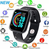 D20 Pro Smart Watch Men Femmes Y68 Pression du moniteur de fréquence cardiaque Sport Smartwatch Fitness Tracker pour Xiaomi Huawei