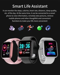 D20S Bluetooth Smart Wristbands Watch Men Women Wristband Blood Pressure Heart Rate Monitor Sport Smartwatch Fitness Tracker For Xiaomi Huawei