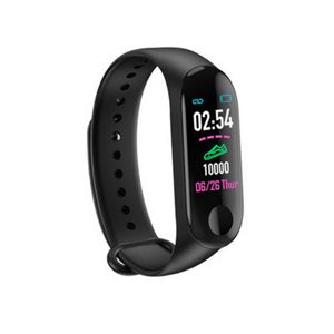 Bracelet connecté D3, compatible Bluetooth, moniteur d'activité physique, moniteur de fréquence cardiaque, de pression artérielle, pour IOS