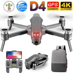 D4 drone GPS Quadcopter HD 4K FPV 600m WiFi Video en direct 16 km Flight Distance 30 minutes Mini Drone avec caméra dron toys2252645