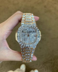 montres de luxe hommes montre montres de créateurs haute qualité mouvement montres hommes moissanite montre glacé montre diamant montre montre automatique montre mécanique 071