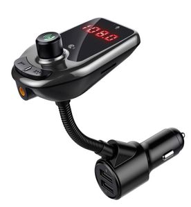 D5 Bluetooth Car Kit FM Transmetteur Récepteur Hand Mp3 Music Player Double Port USB Multifonction Écran de chargeur rapide Affichage 2024933