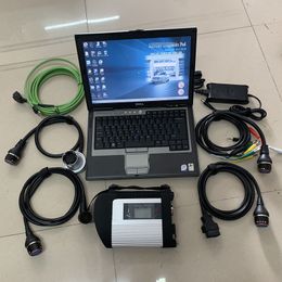 Ordenador portátil D630 con herramienta MB Star C4, conexión SD SSD 2023,09 v HHTwin win10, sistema de diagnóstico compacto 4 para escáner de camión y coche Mercede