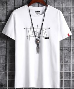 D634 Heren Designer t-shirts Kleding Zomer Eenvoudige Street Wear Mode Mannen Katoenen T-shirt Lijn Casual T-shirt Wit Zwart Plus Maat 6xl