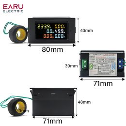 D69-2058 Voltmeter stroom Ammeter Power Factor Elektrische energiefrequentiemeter Digitale paneel Wattmeter Volt Amp