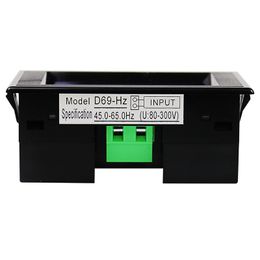 D69-60 Digitale DisplayMeter AC 110V 220V 380V 45-65Hz Frequentiemeter Detectietester