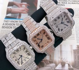 luxe horloges herenhorloge designer horloges hoge kwaliteit beweging horloges mannen moissanite horloge iced out horloge diamanten horloge montre automatisch mechanisch horloge 040