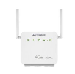 D921 Ontgrendel 300 Mbps Cat4 Home WiFi Wireless Router 4G LTE CPE met SIM -kaartsleuf WPS -functie Externe antennes repeater