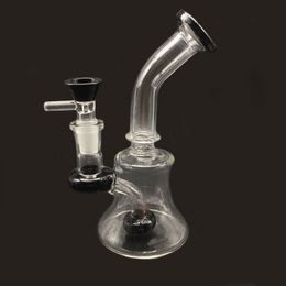 DAB Oil Rig Glass Bong 6 inches Mini-watergassen met kleurrijke glazen kommen Hoofddier Beker Bong Glass Water Pijpen