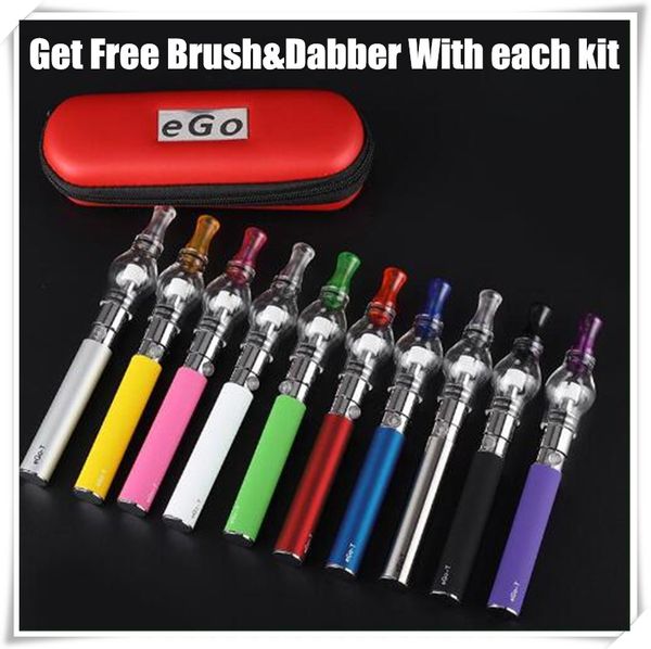 MOQ 2Pcs Dab pens kit de vaporizador hierba seca ecigarette Glass Globe vaporizadores de hierbas EGO-T Wax Vapes Pen 650 900 1100mAh ego ecig baterías vaper