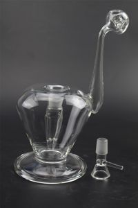 Narguilés de bangs d'eau en verre de 10,2 pouces avec bol en ligne Perc pour accessoires de fumer