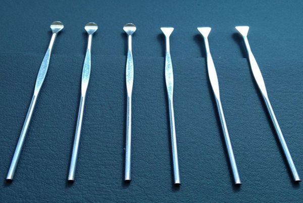 Outil de tampon en argent Dabbers Dabbers Toupbing Stick Metal Dry Herb Dabber Tool Dab Free5829588