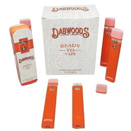 Dabwoods 1,0 ml 1000 mg stylo vape jetable rechargeable cigarettes électroniques 280 mAh batterie vide 510 stylos vaporisateur avec emballage Packwoods x Runts