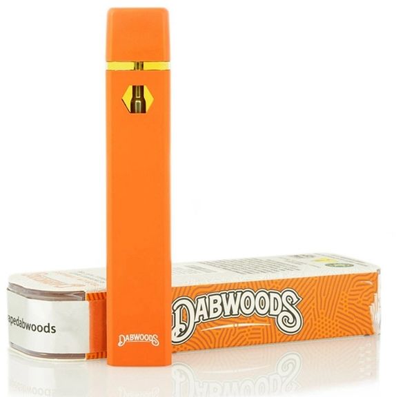 Dabwoods Vapes vides jetables Emballage transparent Rechargeable 280mah 1.0ml Vaporisateur 10 souches en stock 1000pcs