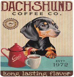 Dachshund Dog Company Signs Metal Metal Sign Retro Metal Tin Sign For Home Coffee Wall Decor 8x12 Inch8409011