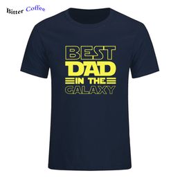 Papa dans la galaxie T-Shirt drôle fête des pères cadeau d'anniversaire pour hommes mari été coton T-shirt 220505