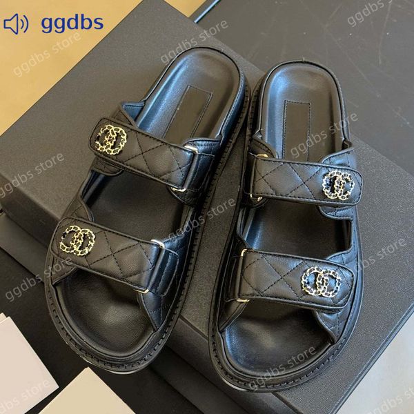 Dad Sandals Designer Channel Chaussures Sandales Sliders de haute qualité