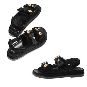 Papa sandales femmes concepteurs sandales alphabet sandales célèbres designer femmes chaussures d'été faciles et désintérUr sandales de luxe diapositive réglable