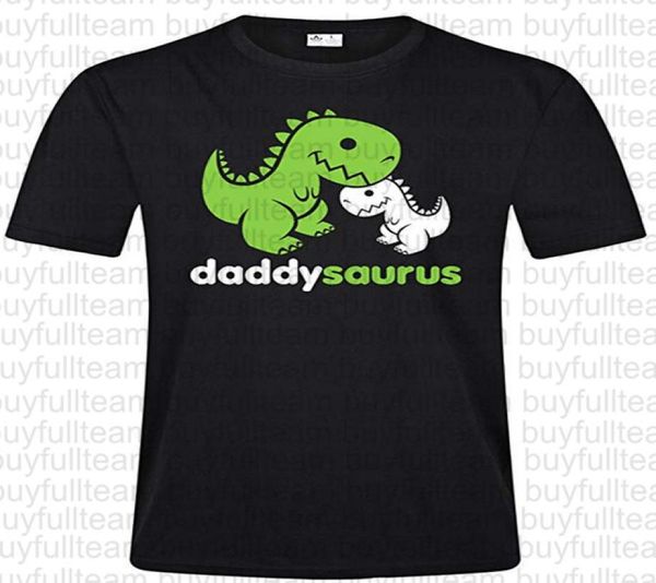 DADDYSAURUS T Rex Hombre Mangas cortas Black Tops Moda de cuello redondo Tizos S M L XL 2XL 3XL2667129