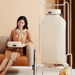 Daewoo multifunctionele droger elektrische kleding thuiskast vloer machine wasgoed drogers appartement vouwen drogen tuimelen vouwbaar 240422