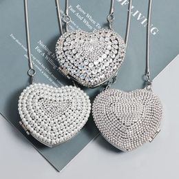 Daeyoten Rhinestone Crossbody tas vrouwelijke diamant mode sferische kleine tas dames feestavond tas zm1372 240329