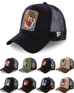 DAFFY COYOTE maille Snapback TAZ ROAD BUNNY casquette de Baseball réglable femmes hommes Anime dessin animé chapeau Capslab Drop7917988