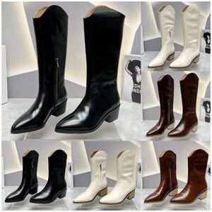 Dahope bottes concepteur en cuir véritable Cowboy marche spectacle botte femmes haut tendance qualité romaine goujon Martin bottes chaussures d'hiver