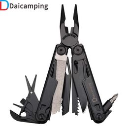 DaIcamping DL12 Multifunctionele 7Cr17Mov Plier Hand Tools Set Camping Gear Blade Multitools Clip Army Swiss Folding Multi Knife