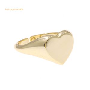 Daidan ringen goud verstelbare blanco aangepaste Signet Sterling zilveren hartringen