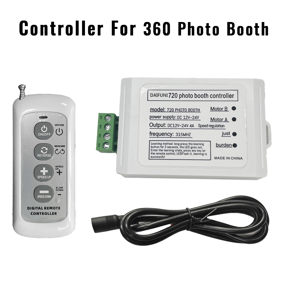 Daifuni 360 Photo Booth Controller Remote Control Control Rotation for 360 Photo Booth