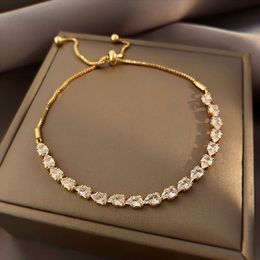 Daihe Real Gold plaqué minimaliste délicat du zircon bracelet Bracelet Bijoux Bracelets Bracelets