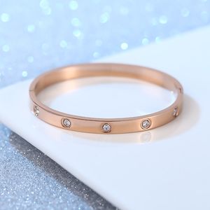tenue quotidienne amour bracelet bracelet designer argent bracelet vis bracelet plus fin homard bracelet alliage rose argent 6 mm acier inoxydable avec boîte fille cadeau