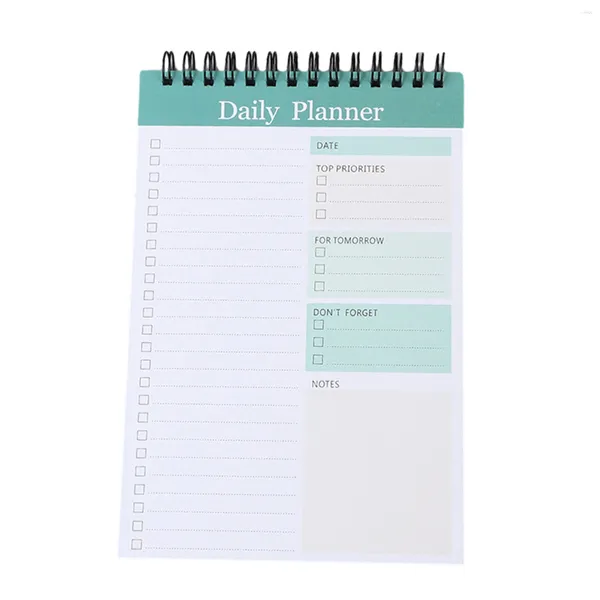 Planificateur quotidien de gestion du temps, 35 feuilles de Notes, liste de choses à faire pour l'enseignant, bloc-notes, liste de contrôle d'épicerie à domicile et à l'université, Journal avec larges lignes