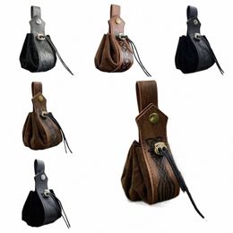 usure quotidienne Steampunk cordon pochette sac de ceinture médiévale nordique portable porte-monnaie sac de taille style viking sac de taille étanche f43A #