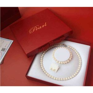 Baroque 8 à 9 mm Ensembles de perles d'eau douce pour femmes bijoux de bijoux de bijoux de coeur peut bricolage sur le collier long