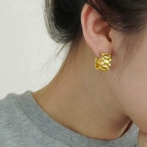 Boucles d'oreilles chaîne de montre délicate pour femmes, couleur argent/or, boucles d'oreilles à la mode, bijoux simples et élégants