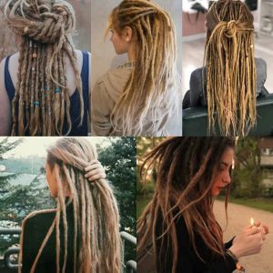 Zuivel Synthetische Dreadlock Haak Braids Reggae Haar Hip-Hop Style Dunne lange dreads Handgemaakt haakhaar voor Rockroll