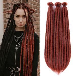 DAISESS Synthétique Dreadlock Crochet Traids Reggae Hair Hip-Hop Style Thin Long Dreads Handmade Crochet Hair For Rock Roll 240409