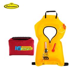Daisenuo Life Jacket Manualmente Boyas de automóviles inflables Bolsa de cintura 75n Bolsa de vida Sports Surfing Boating Equipo auxiliar 240429