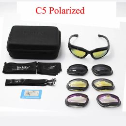 Daisy C5 Army Ggggles Desert Storm 4 Lens Outdoor Sports Hunting Sunglasses Anti Uva UVB X7 Polaris War Game Motorcycle Glasse