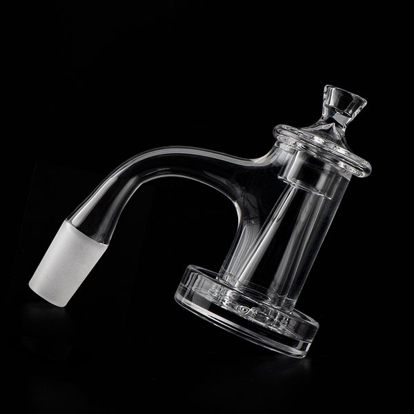 Soudure pleine soudure biseautée fumer en quartz charmer banger de 20 mmod ongles entièrement soudés avec capuchon de quartz et cône pour les bangs d'eau en verre tamponnets