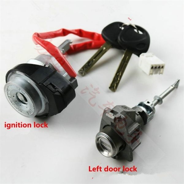 Cilindro de cerradura de juego completo DAKATU para Kia Sportage cilindro de cerradura de puerta izquierda cilindro de cerradura de encendido 201013