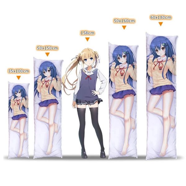 Dakimakura Anime Maho Nishizumi (Girls und Panzer) Print à double face Print Body Oreads Oreads Couvrir une taie d'oreiller adulte